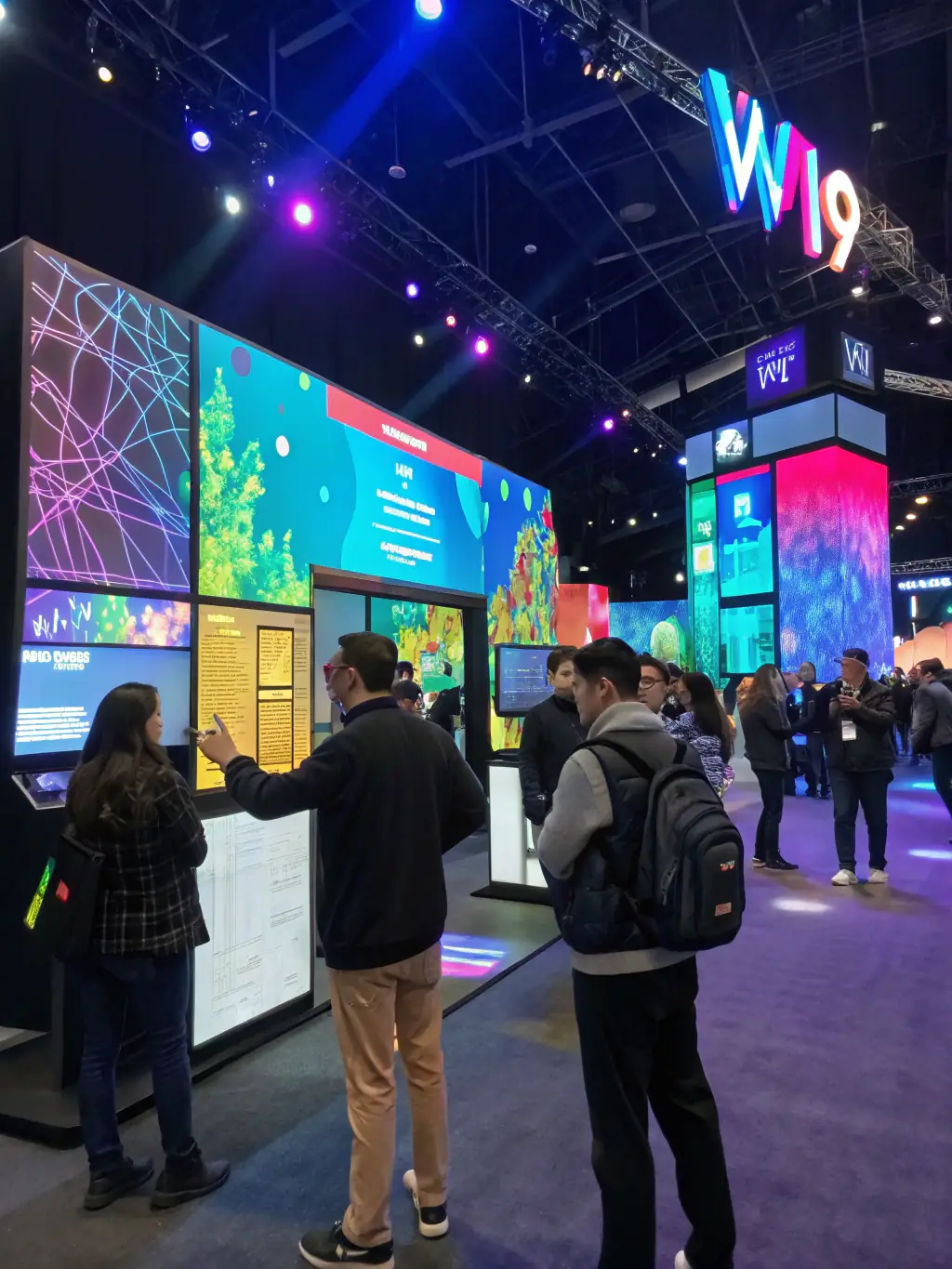 A visually appealing shot of the AI Expo Africa, highlighting the innovative AI solutions and technologies on display.