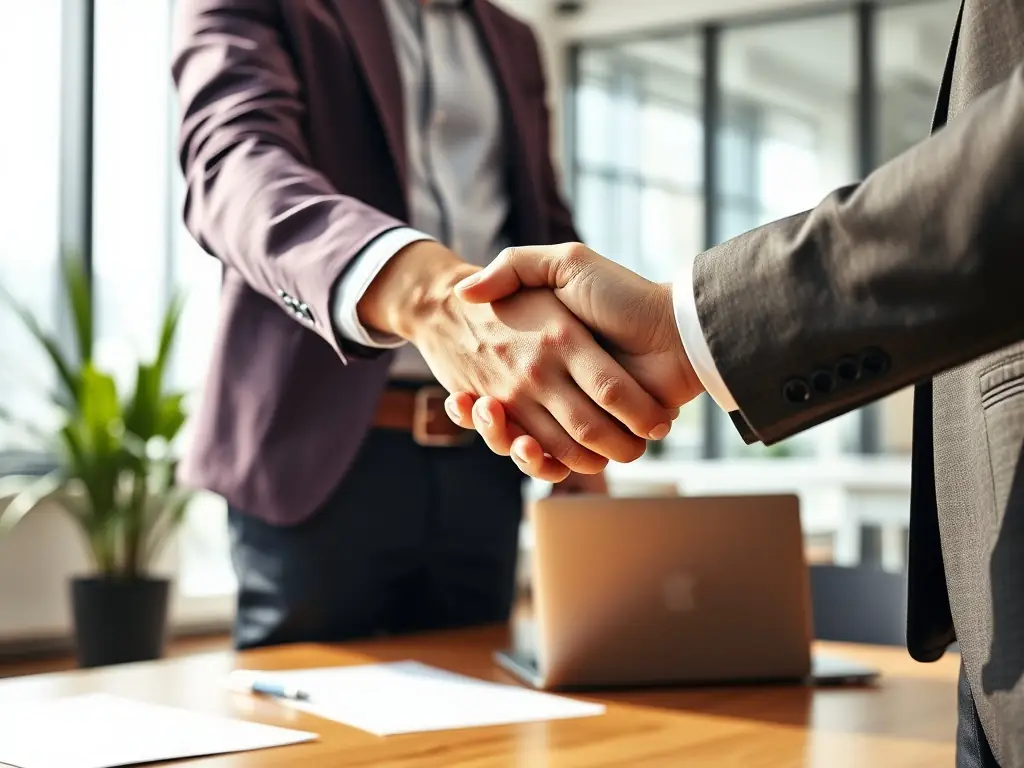 An image depicting a successful South African startup founder receiving funding from investors, highlighting the tangible outcomes of Growspark.fun's funding strategies.